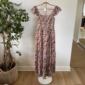 Love the Label -Smocked bodice,  Tiered Maxi Dress